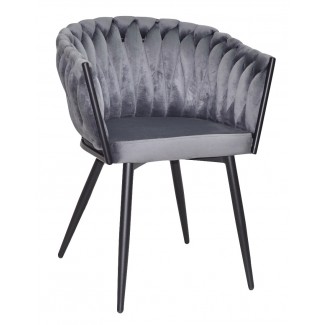 LOLA Б-Т СІРИЙ - UC-901 BK Стілець/Лола