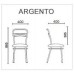 СТІЛЕЦЬ ARGENTO chrome (BOX-4)/Аргенто