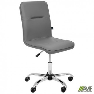 Крісло Самба-Home Хром Шкірзам сiрий без канта в Одессе от магазина «Оникс»