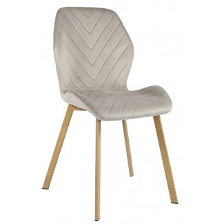 Стілець N-54 капучино велюр + дуб Стілець N-54 капучино велюр + дуб