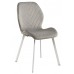 Стілець N-54 світло-сірий велюр + білий