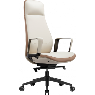 Офісне крісло B-2115 Beige/Brown (leather)