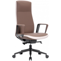 Офісне крісло B-3195 Beige/Brown (leather)