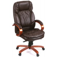 Крісло Тіроль EX GB-236WW (Шкіра LC-K Dark brown)/Тироль