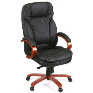 Крісло Тіроль EX GB-236WW (Шкіра LC-A Black)/Тироль