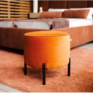 Пуф Круглий D-450 на чорних опорах