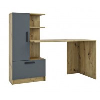 Стіл Стандарт L/R 1500х600х1200  Дуб артазіан/Антраціт