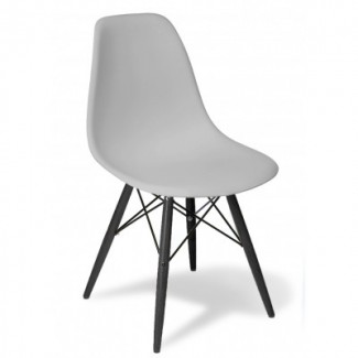 Стілець Тауер Вуд сірий з чорними ніжками в Одессе от магазина «Оникс»