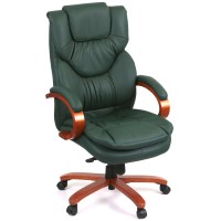 Крісло Флорида EX GB-233WW (Шкіра Lux LC Green)/Флорида