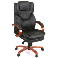 Крісло Флорида EX GB-233WW (Шкіра LC-A Black)/Флорида