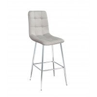 JERRY Б-Т Світло Сірий - UC- 909 BAR-75-ML (CH) напівбарний стілець/Джері (Джери)