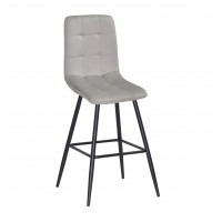 JERRY Б-Т Св. Сірий - UC- 909 BAR-65-ML (BK) напівбарний стілець/Джері (Джери)