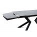 Стіл обідній Топаз (чорний/кераміка сірий) 1800(+400+400)х900