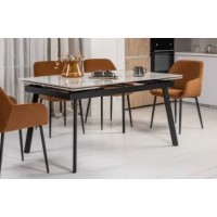 Керамічний стіл TM-98 панда вайт + чорний 150/210х90х76 Керамічний стіл TM-98 панда вайт + чорний 150/210х90х76