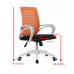 Комп'ютерне крісло POLO оранжеве/чорне/білий каркас/Поло