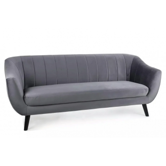 Диван ELITE 3 VELVET Сірий BLUVEL 14 / Венге/Еліт (Элит) 2000х850