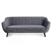 Диван ELITE 3 VELVET Сірий BLUVEL 14 / Венге/Еліт (Элит) 2000х850