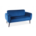 Диван ELSA VELVET сірий/венге/Ельза (Эльза) 1450х750