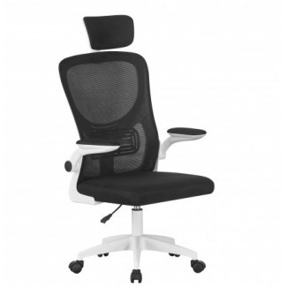 Стілець комп'ютерний Аеро (чорний/білий)