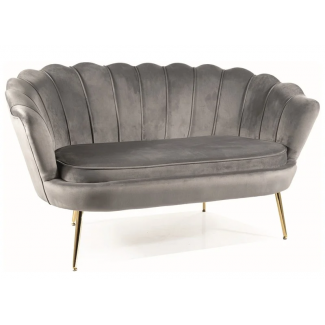 Диван CAMELLIA 2 VELVET Сірий/Камелія (Камелия) 1350х750