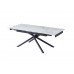 Керамічний стіл TML-819-1 вайт клауд + чорний 140-200