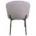 Стілець DORA чорний каркас/сірий тканина/Дора