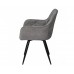 Стілець кухонний ARDEN Чорний каркас / Сірий тканина оберт 180°/Арден
