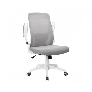 Крісло комп'ютерне ARIA сіре/білий каркас/Аріа