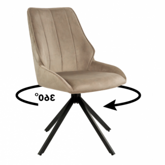 Стілець Спінер з поворотним механізмом (велюр бежевий) Стілець Спінер з поворотним механізмом (велюр бежевий)