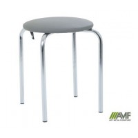 Табурет Софі хром Кожзам сірий/Софи