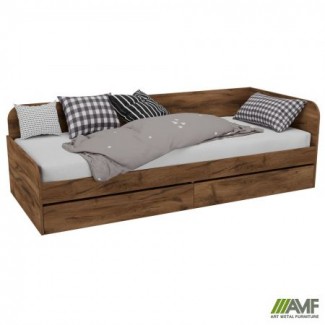 Ліжко односпальне City дві шухляди під матрац 1900х800 Дуб Ліворно/Сіті
