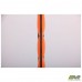 Перегородка фетрова мобільна 1124х1750 чорний графіт помаранчевий фетр