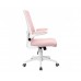Крісло комп'ютерне ARIA рожеве/білий каркас/Аріа
