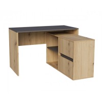 Cтіл письмовий кутовий TWIN DA 120x60 Дуб артізан / Антрацит/Твін