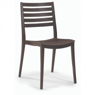 Пластиковий стілець коричневий Зара Пластиковий стілець коричневий Зара в Одессе от магазина «Оникс»