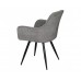 Стілець кухонний ARDEN Чорний каркас / Сірий тканина оберт 180°/Арден