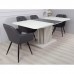 Стіл обідній рокладний CASANDRA S/A MAX 160(210)x90 шовковий камінь / антрацит/Касандра