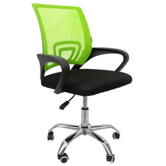 Крісло офісне ROKY, колір чорний/сітка зелена/Рокі (Роки)
