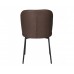 Стілець кухонний CARO Чорний каркас / Коричневий тканина/Каро