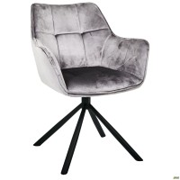 Крісло поворотне Jasmin вельвет теплий сірий/Жасмін Крісло поворотне Jasmin вельвет теплий сірий/Жасмін