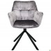 Крісло поворотне Jasmin вельвет теплий сірий/Жасмін Крісло поворотне Jasmin вельвет теплий сірий/Жасмін