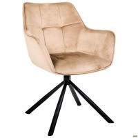 Крісло поворотне Jasmin вельвет капучіно/Жасмін Крісло поворотне Jasmin вельвет капучіно/Жасмін