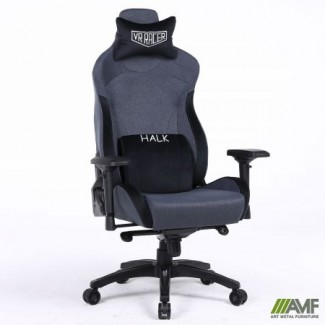 Крісло геймерське VR Racer Textile Halk чорний/Халк
