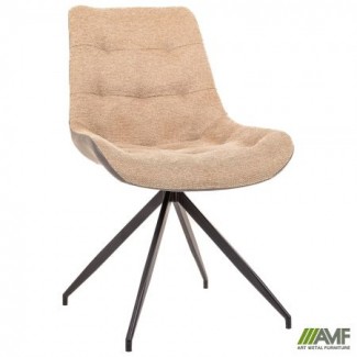 Стілець поворотний Aurora чорний/камел/Аврора