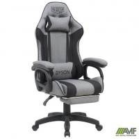 Крісло геймерське VR Racer Textile Dyson темно-сірий/чорний/Дайсон