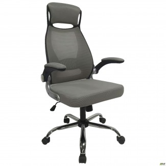 Крісло Santino сітка сіра/Сантіно