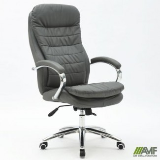 Крісло Valencia, механізм Anifix, шкірозамінник сірий/Валенсія (Валенсия)