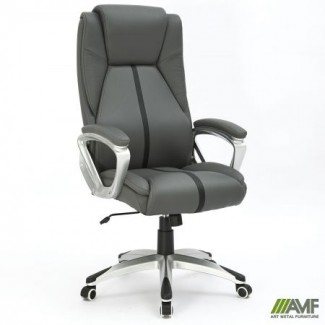 Крісло керівника Seltic шкірзам сірий/Селтік в Одессе от магазина «Оникс»