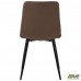 Стілець обідній Indiana-D чорний/velvet коричневий/Індіана
