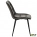 Стілець обідній Arkansas-D чорний/шкірзам сірий/Арканзас